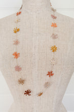 Load image into Gallery viewer, Sophie Digard crocheted linen necklace in the warm neutral Noon palette.