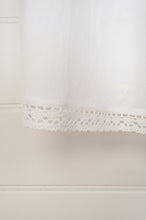 Load image into Gallery viewer, Lace edged cotton slip - white