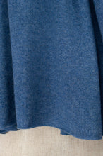 Load image into Gallery viewer, Juniper Hearth pure cashmere scarf in denim blue.