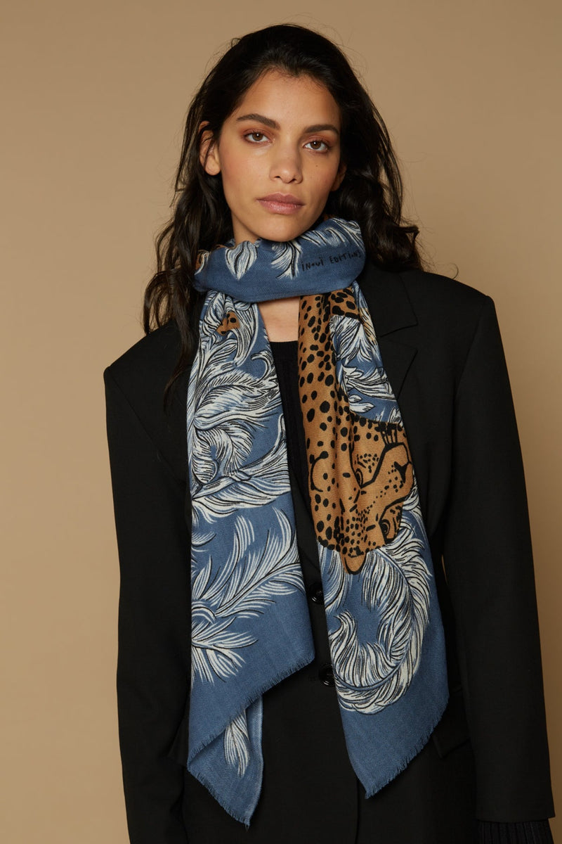 Inouï Editions scarf - Eugene blue – juniperhearth