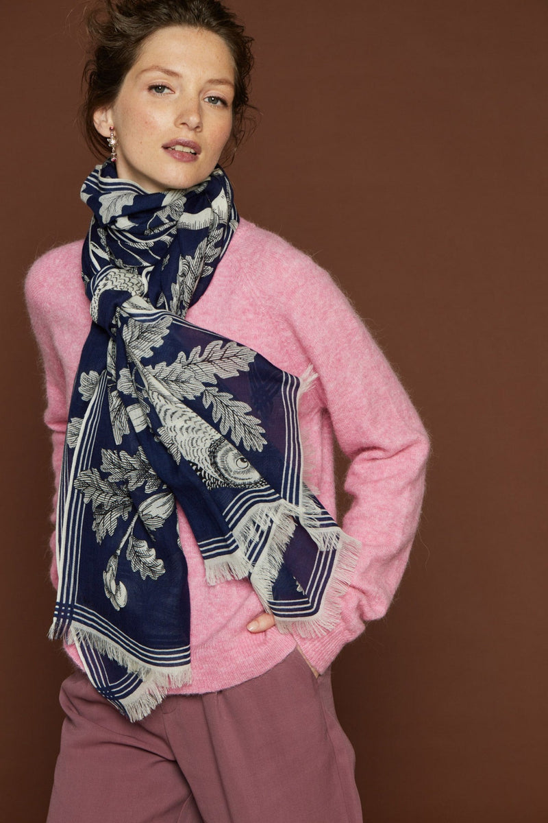 Inouï Editions scarf - Archimede navy – juniperhearth