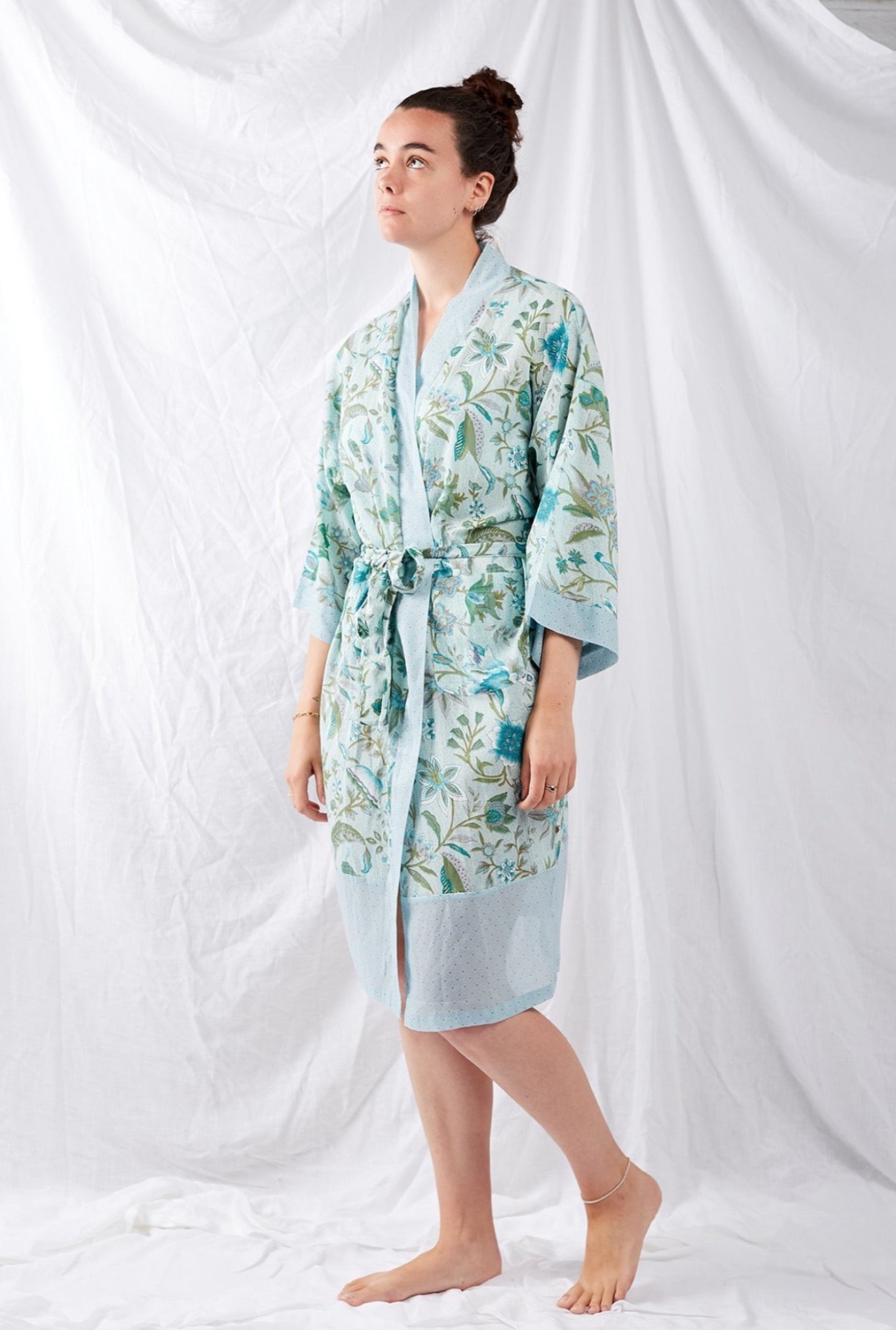 Women's Cream Fleece Supersoft Dressing Gown | Savile Row Co