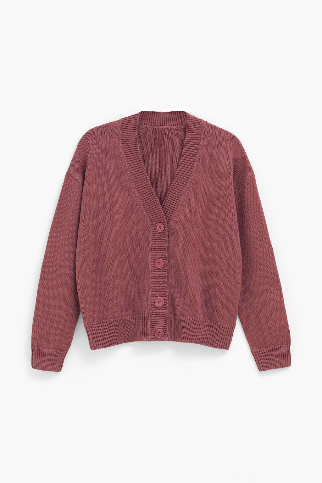 H&m best sale burgundy cardigan