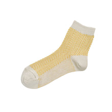 Load image into Gallery viewer, Memeri herringbone socks - Yellow