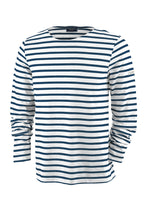 Load image into Gallery viewer, Saint James Minquiers Moderne striped top - neige/marine