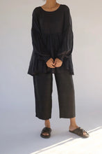 Load image into Gallery viewer, Mason and Mill one size Peggie top in charcoal mulberry silk.