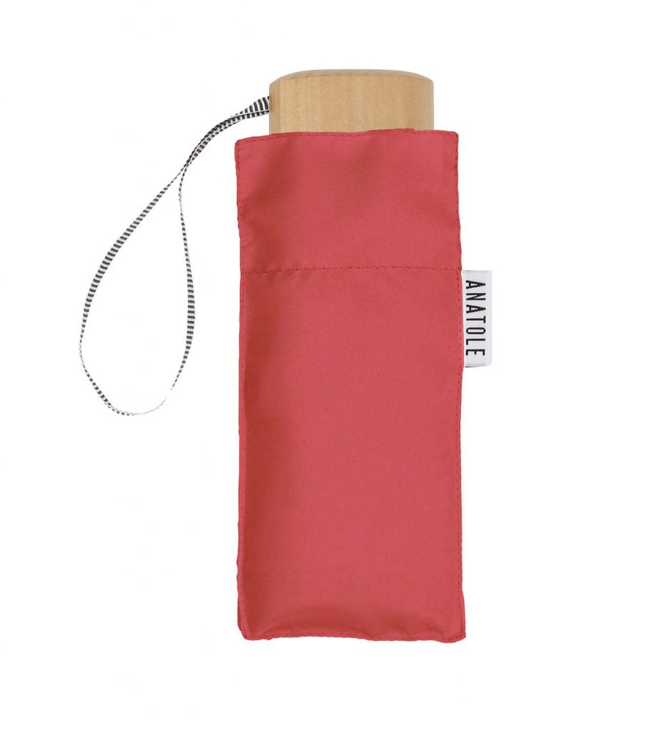 Anatole Paris mini foldable umbrella Pina in pink sorbet.