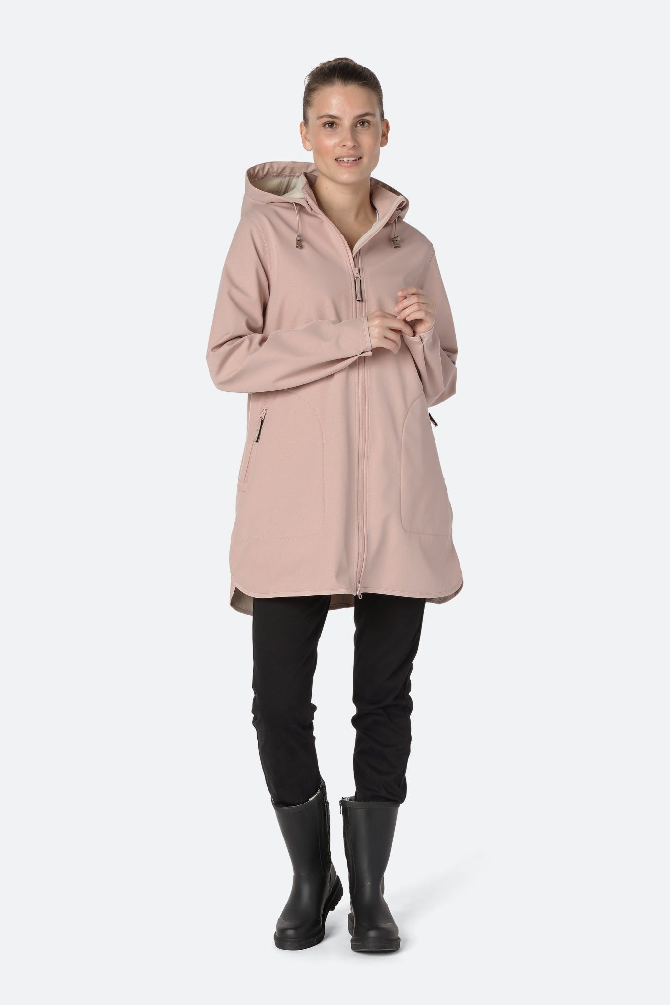 Ilse Jacobsen Rain135B waterproof lined jacket in Urban grey.