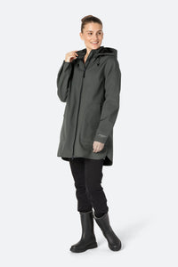 Ilse Jacobsen Rain135B waterproof lined jacket in Urban grey.