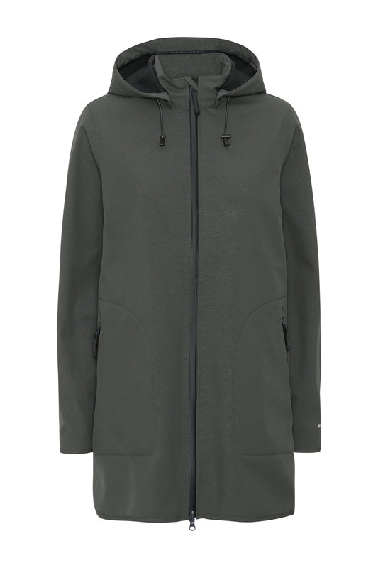 Ilse Jacobsen Rain135B waterproof lined jacket in Urban grey.