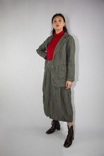 Load image into Gallery viewer, Kimberley Tonkin Jenna lined linen jacket in moss green.