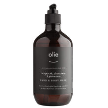 Load image into Gallery viewer, Olieve &amp; Olie bergamot, clary sage and geranium organic olive oil hand and body wash.