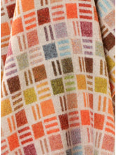 Load image into Gallery viewer, Bronte by Moon multicolour merino wool reversible thro, Ribbon check design.