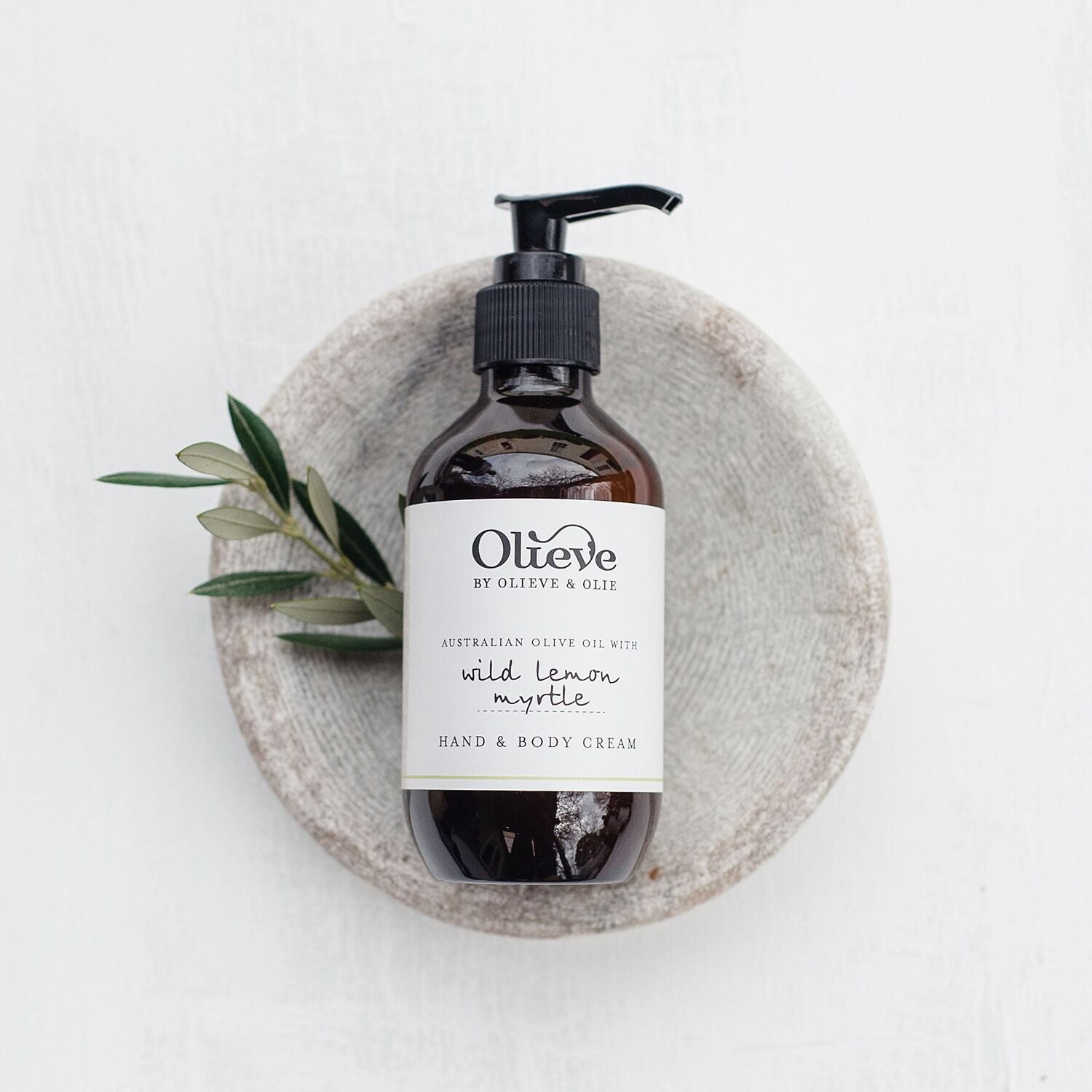 Olieve & Olie wild lemon myrtle natural and organic hand and body cream.